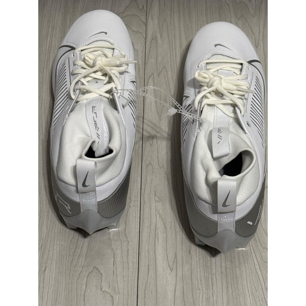 Nike Vapor Edge Pro 360 2 White Silver Football Cleats DA5456-102 Men's Size 13 - Picture 4 of 12
